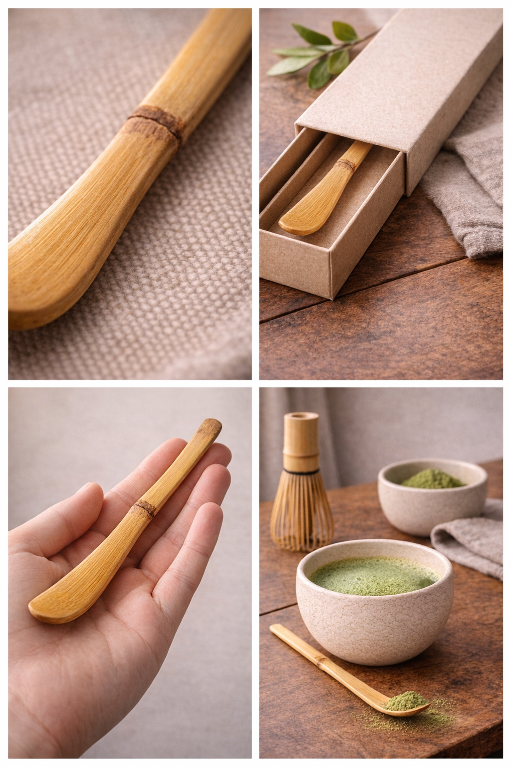 Japanese matcha tea set details
